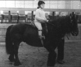 A disabled rider practises balance riding a Fell