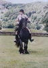 Fell pony ridden at competitive event